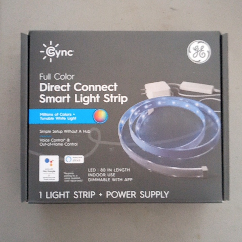 C by GE Full Color Smart LED Light Strip, 80-Inches with Power Supply, Bluetooth